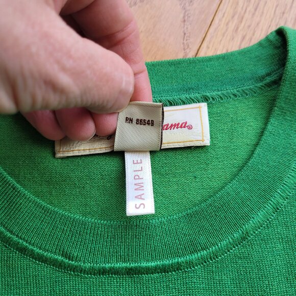 Tommy Bahama Sweater Silk Nylon Blend Green Pullover Long Sleeve L - Picture 5 of 11